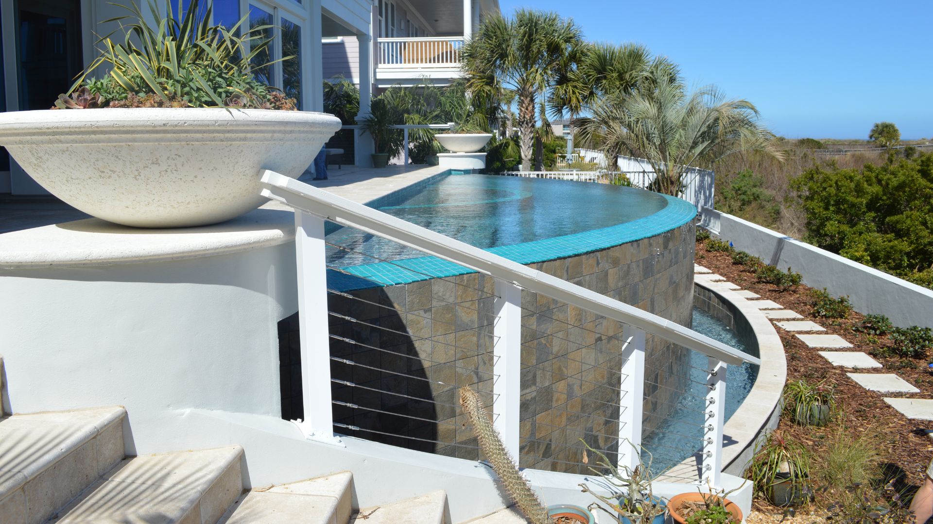 Pool Handrail Installation - Pinnacle Pool Service