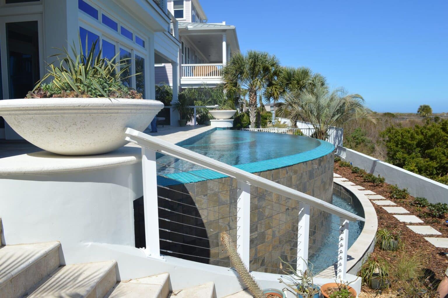 Handrail Installation by Pinnacle Pool Service